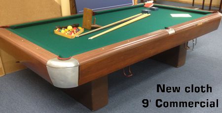 9' used pool table